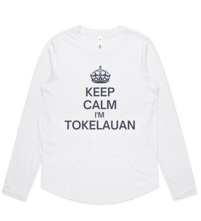 Keep calm I'm Tokelauan - Womens Curve Longsleeve Tee Thumbnail
