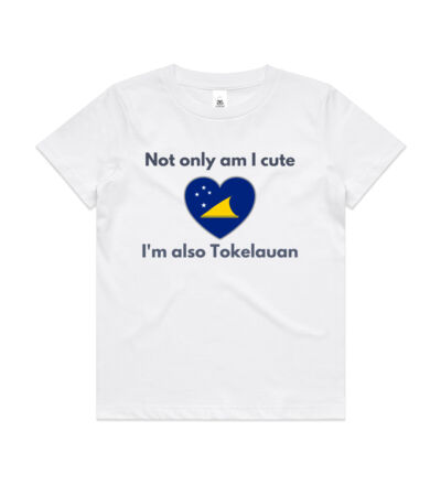 Cute and Tokelauan - Kids Youth T shirt Thumbnail