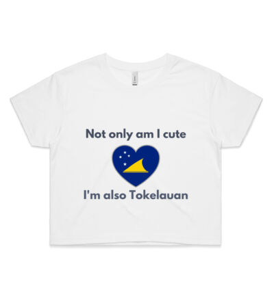 Cute and Tokelauan - Womens Crop Tee Thumbnail
