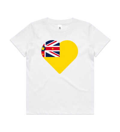 My heart is Niuean - Kids Youth T shirt Thumbnail