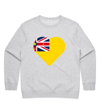 My heart is Niuean - Womens Premium Crew Thumbnail