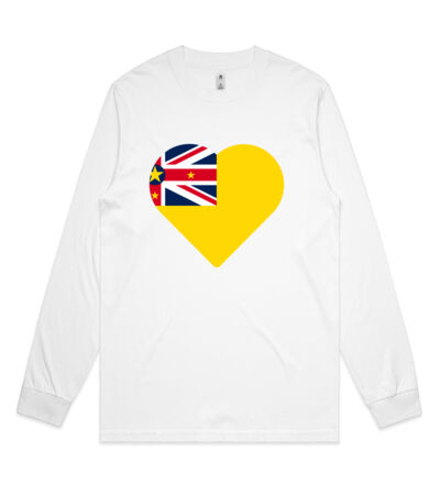 My heart is Niuean - Mens General Long Sleeve Tee Thumbnail