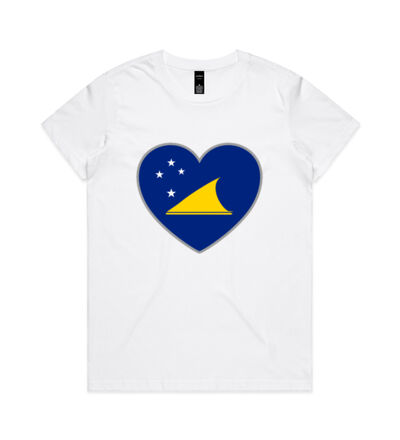 Tokelau Heart  - Womens Maple Tee Thumbnail