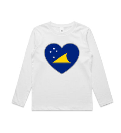 Tokelau Heart  - Kids Longsleeve Tee Thumbnail