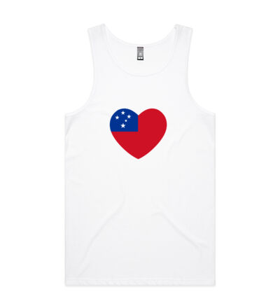 Samoan Heart - Mens Lowdown Singlet Thumbnail