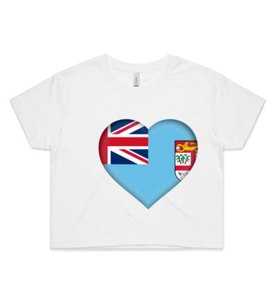 Fiji Heart - Womens Crop Tee Thumbnail