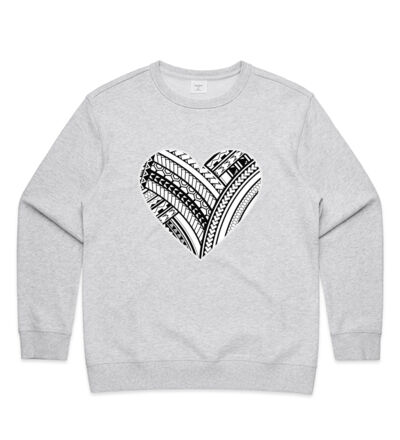 Polynesian Heart - Womens Premium Crew Thumbnail