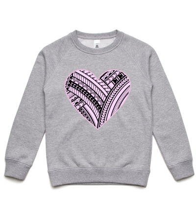 Pink Polynesian heart - Kids Supply Crew Thumbnail