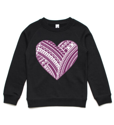 Purple Polynesian heart - Kids Supply Crew Thumbnail