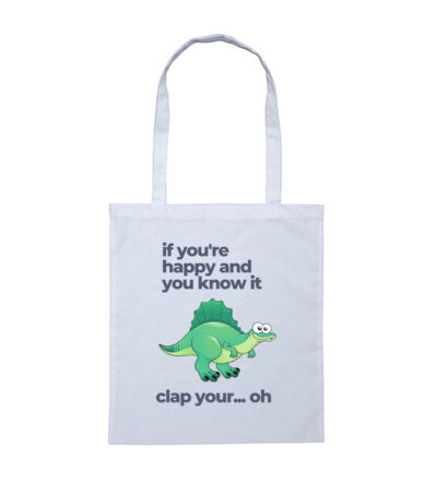 Happy Dinosaur - Tote Bag Thumbnail