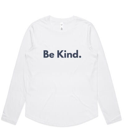 Be Kind. - Womens Curve Longsleeve Tee Thumbnail