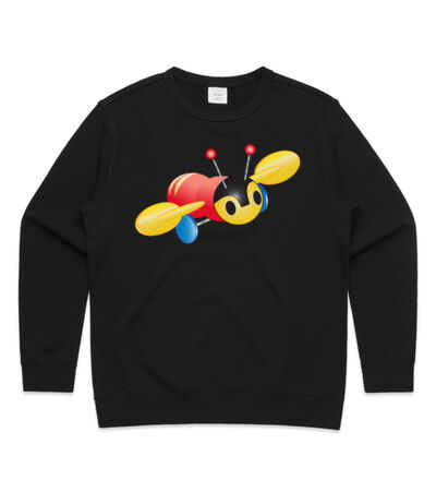 Kiwi Buzzy Bee - Womens Premium Crew Thumbnail