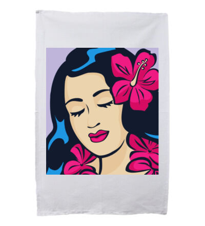 Polynesian Girl - Tea Towel Thumbnail