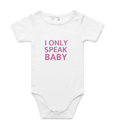 I only speak Baby - Mini-Me One-Piece Thumbnail