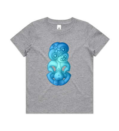 Blue Green Hei Tiki - Kids Youth T shirt Thumbnail